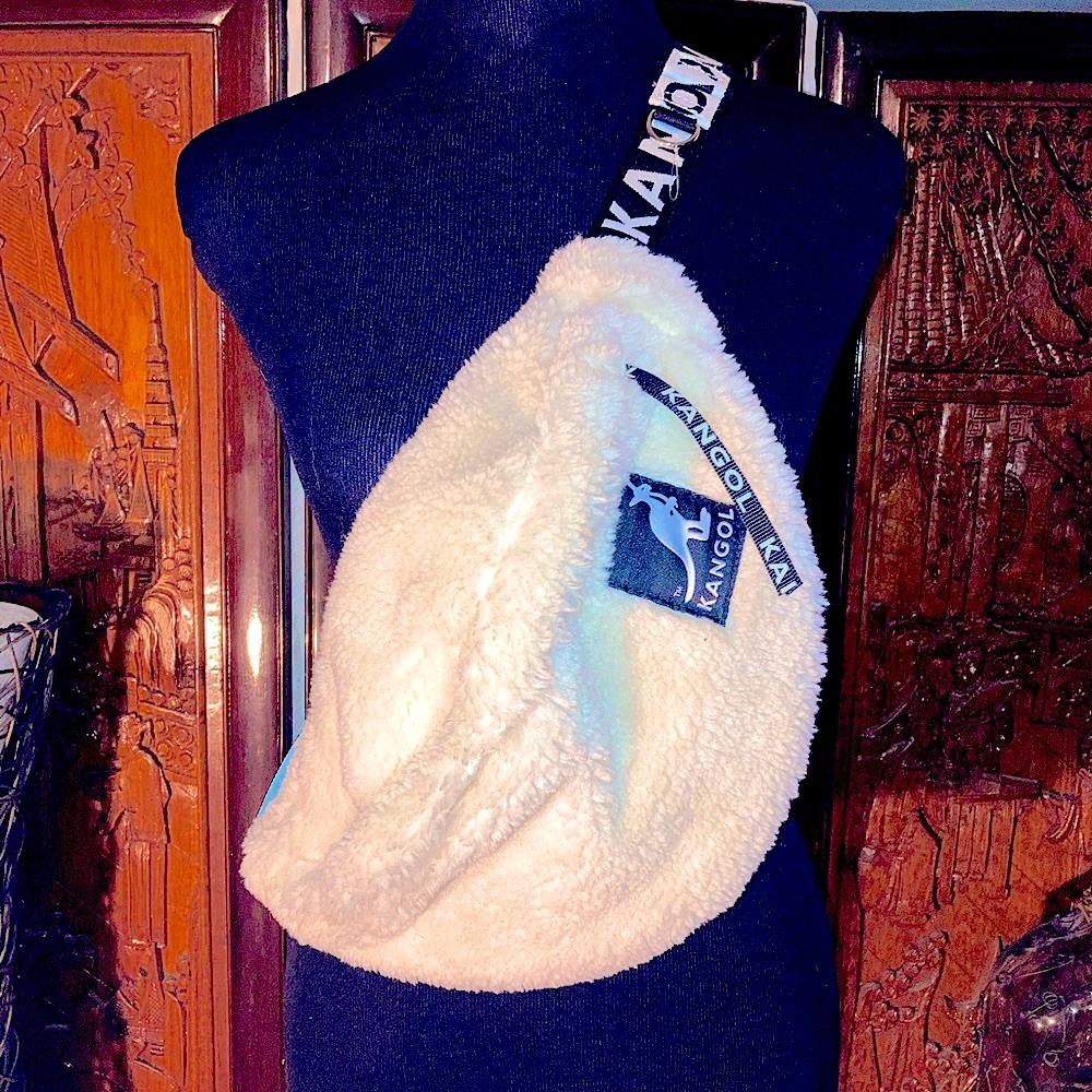 H&M X Kangol Faux Fur Crossbody Bag View 2